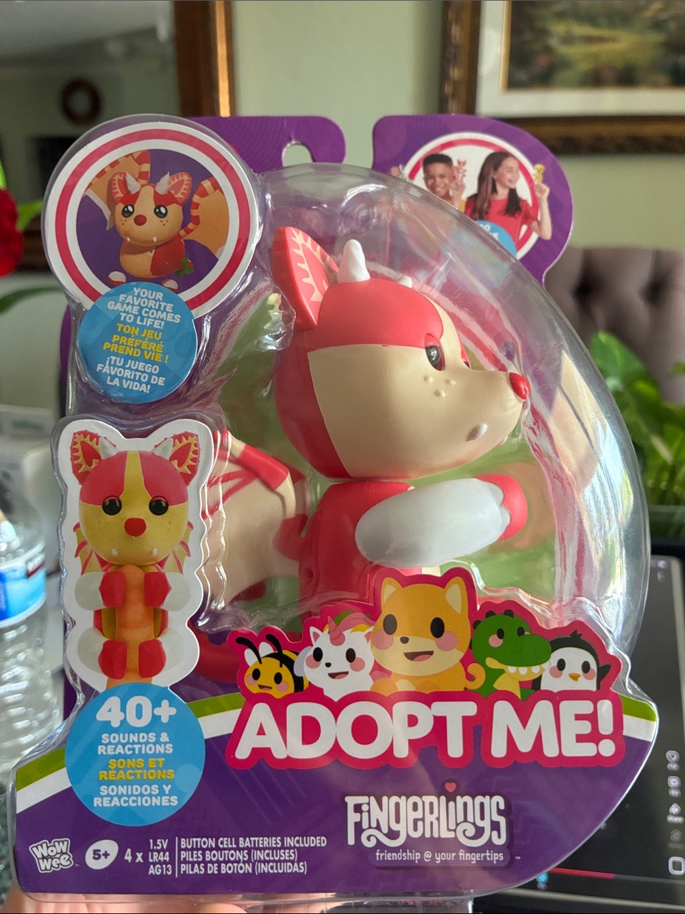 NWT Fingerlings X Adopt Me Strawberry Shortcake Bat Dragon - Picture 6 of 6